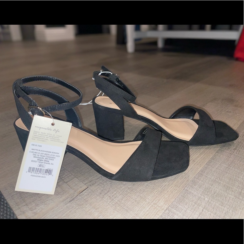 A New Day Sonora Matte Black Heels